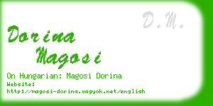 dorina magosi business card